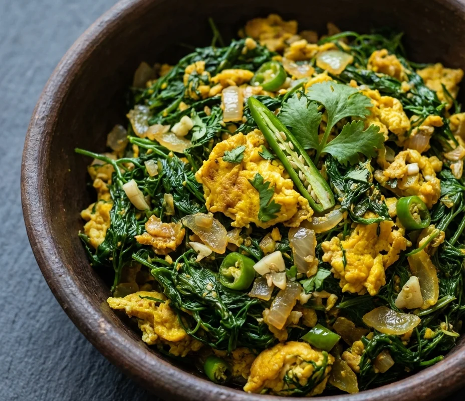 Shepu Bhaji Anda Bhurji