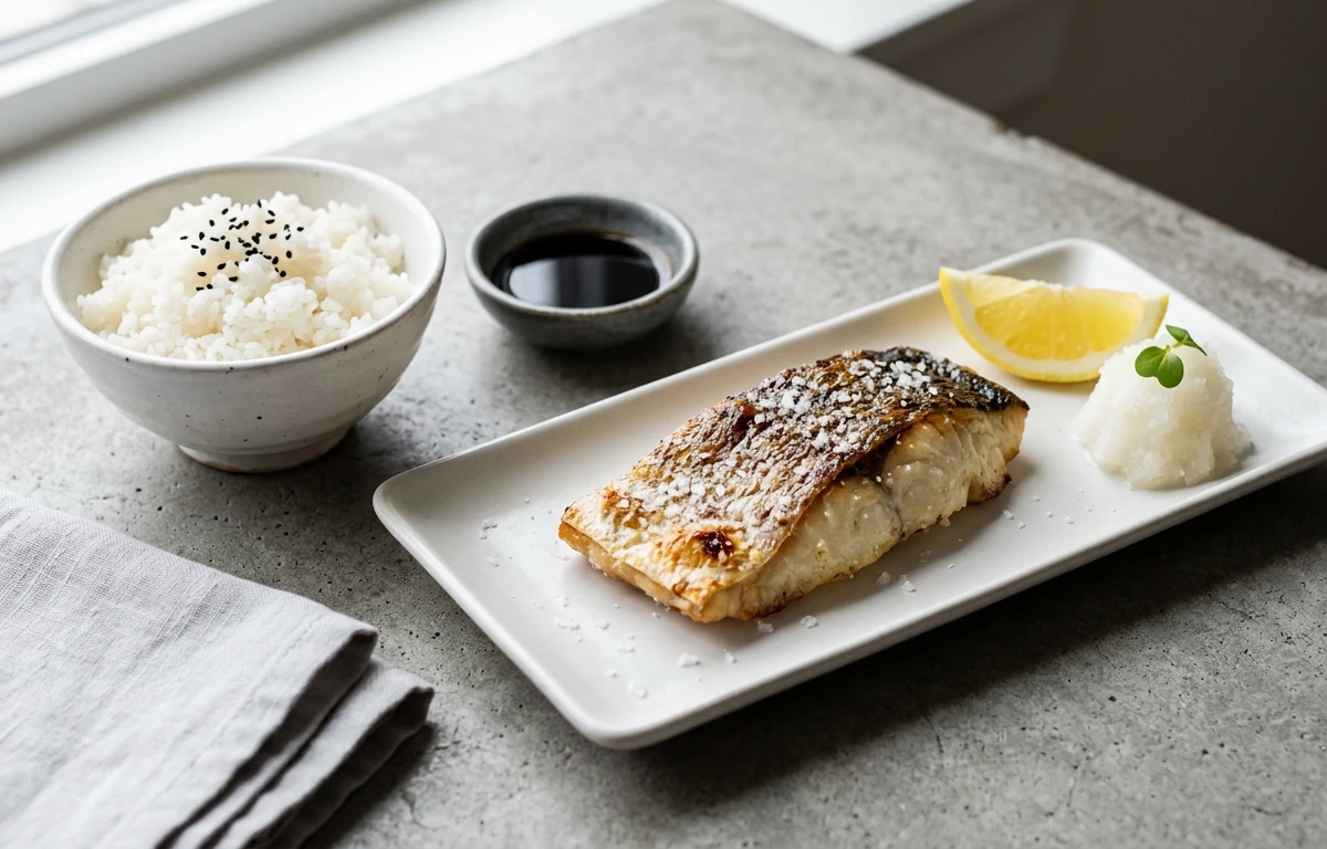 Shioyaki (Salt-Grilled Mackerel)