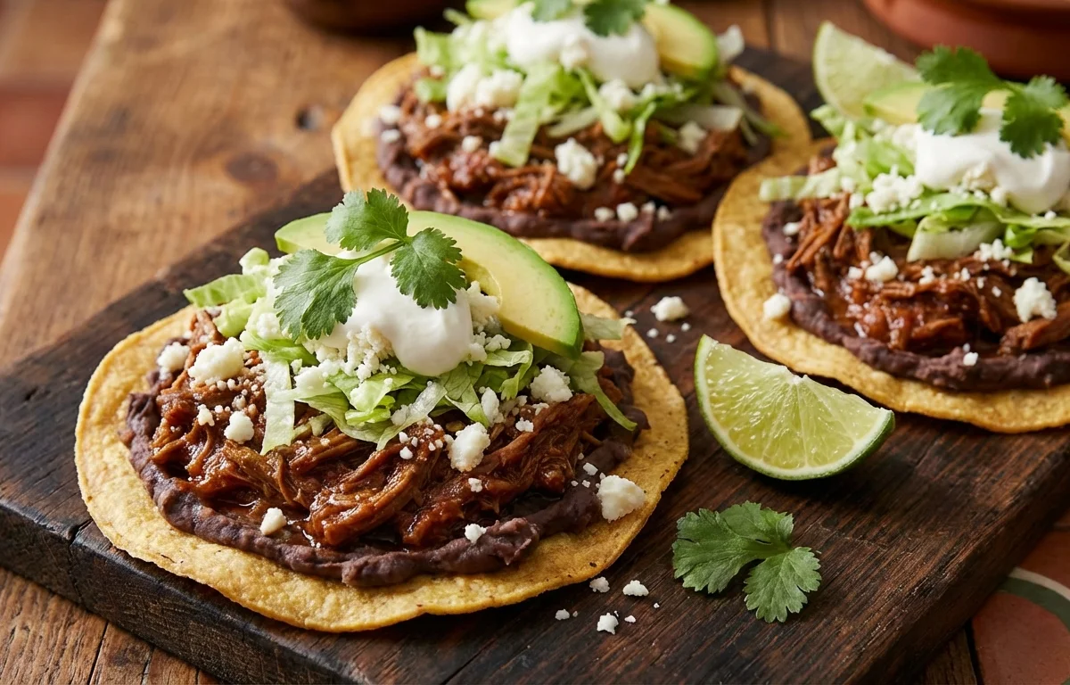 Shredded Beef Tostadas
