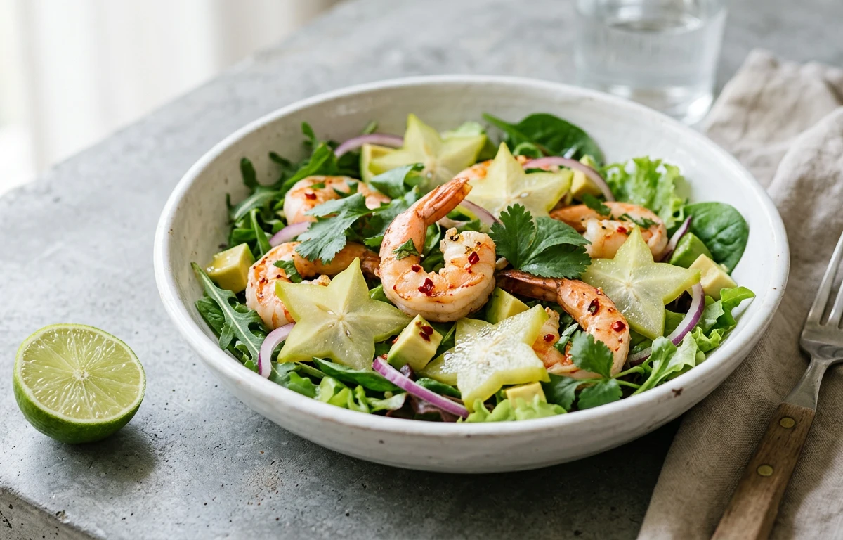 Shrimp and Starfruit Salad