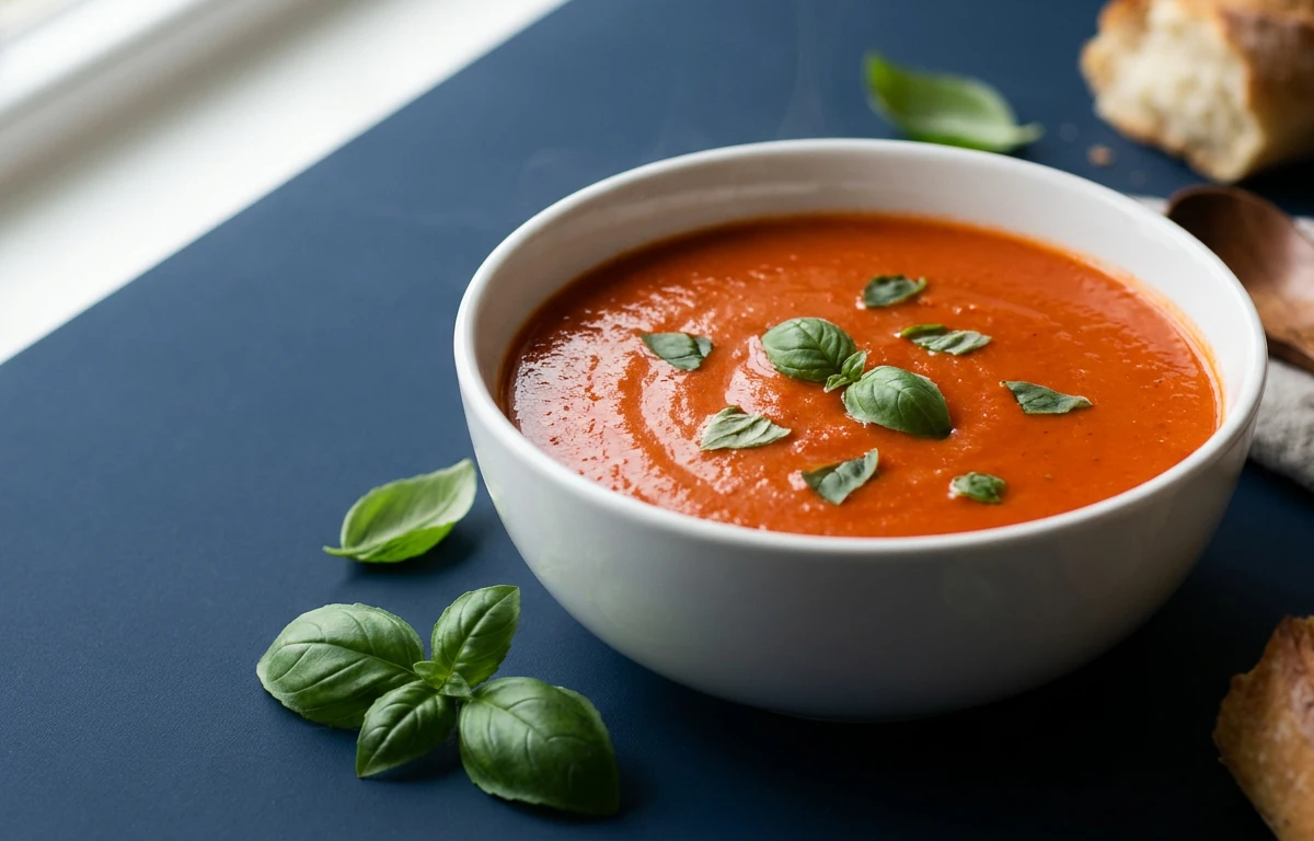 Silky Tomato-Basil Soup