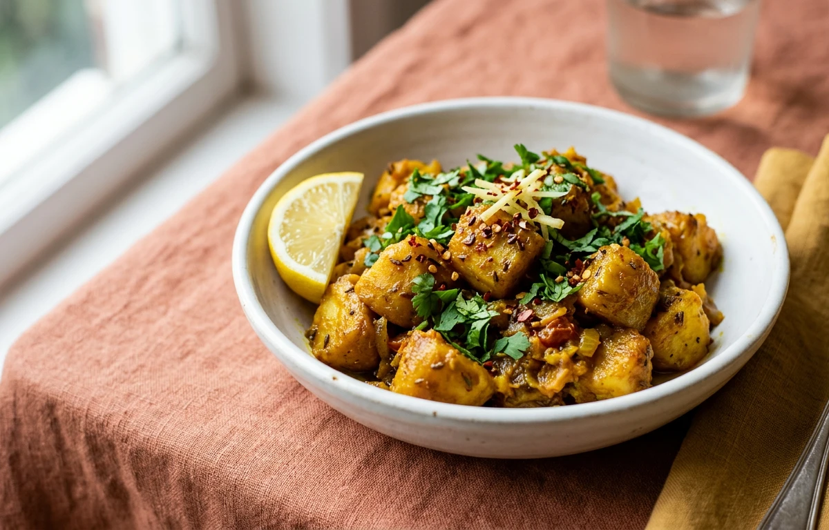 Simple Arbi Masala (Taro Curry)
