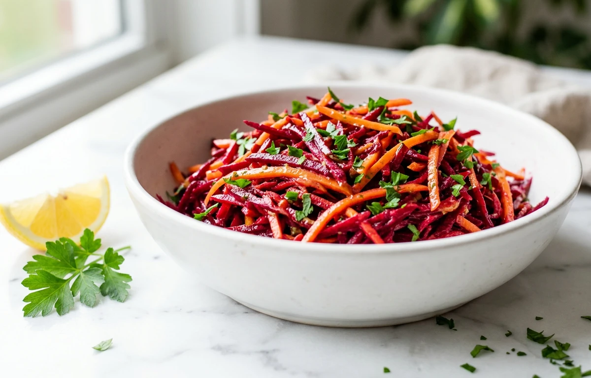 Simple Beet & Carrot Slaw