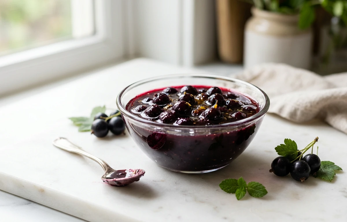 Simple Blackcurrant Compote