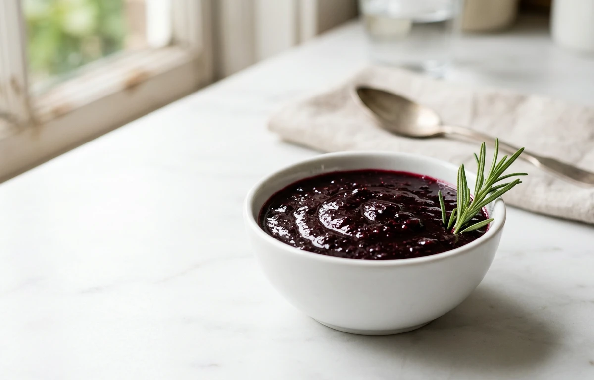 Simple Blackcurrant Sauce for Meat