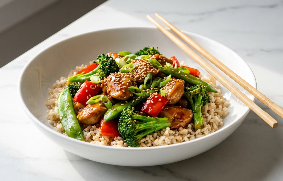 Simple Chicken & Veggie Stir-Fry
