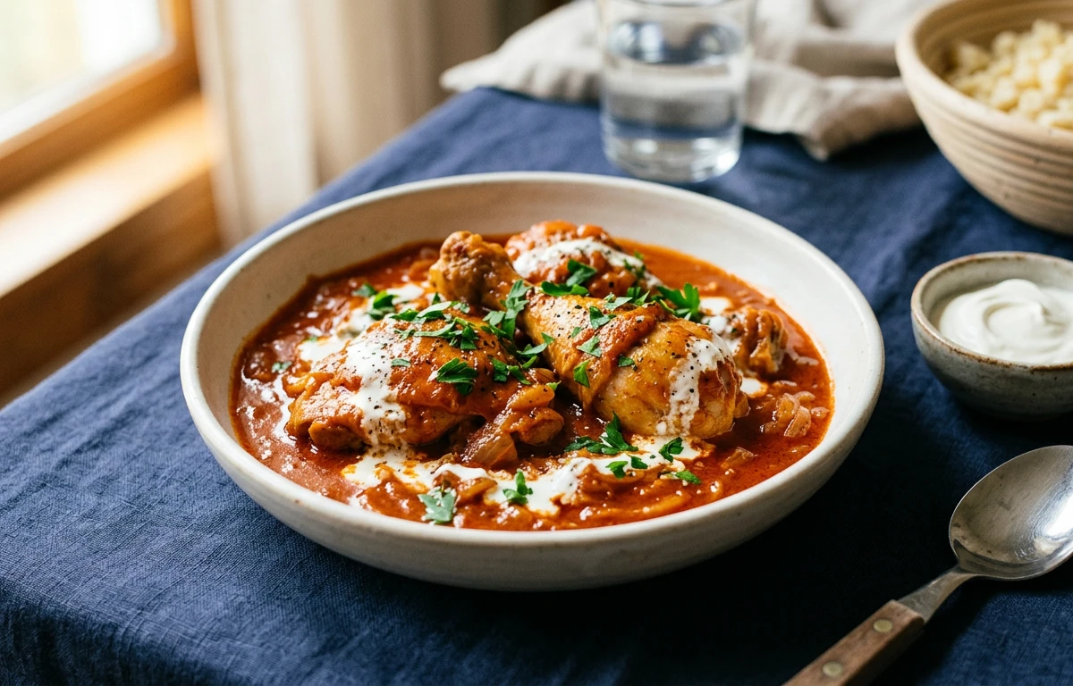 Simple Chicken Paprikash