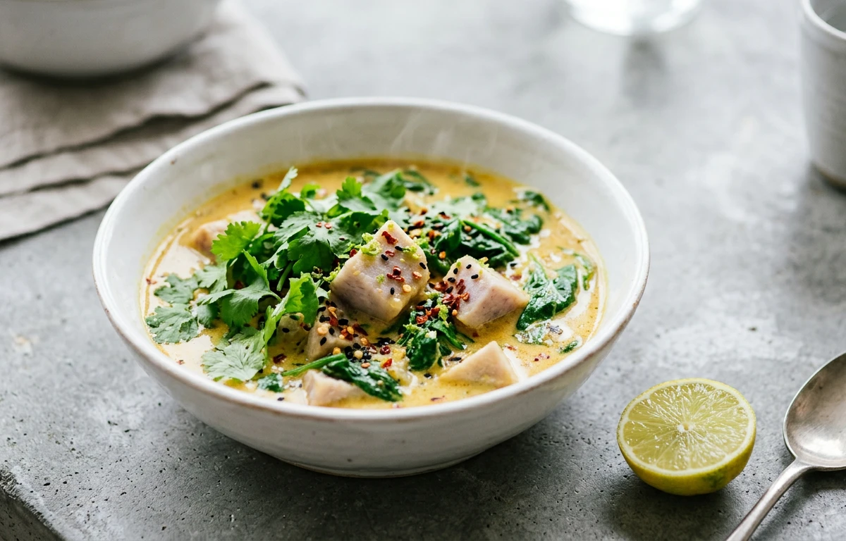 Simple Coconut Taro Curry