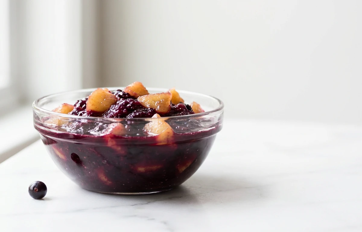 Simple Elderberry & Apple Compote