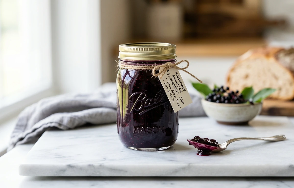 Simple Elderberry Jam
