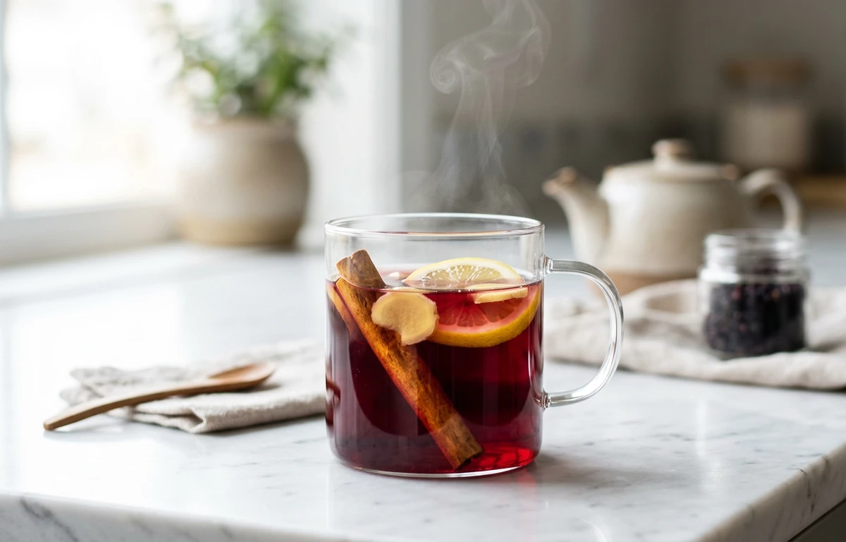 Simple Elderberry Wellness Tea