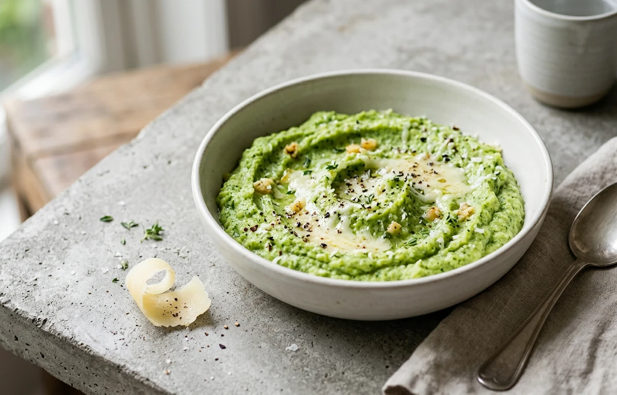 Simple Garlic-Parmesan Broccoli Mash