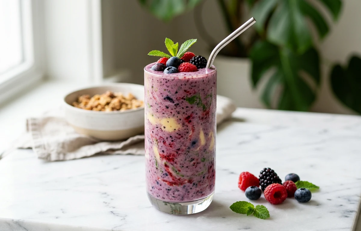 Simple High-Protein Berry Smoothie