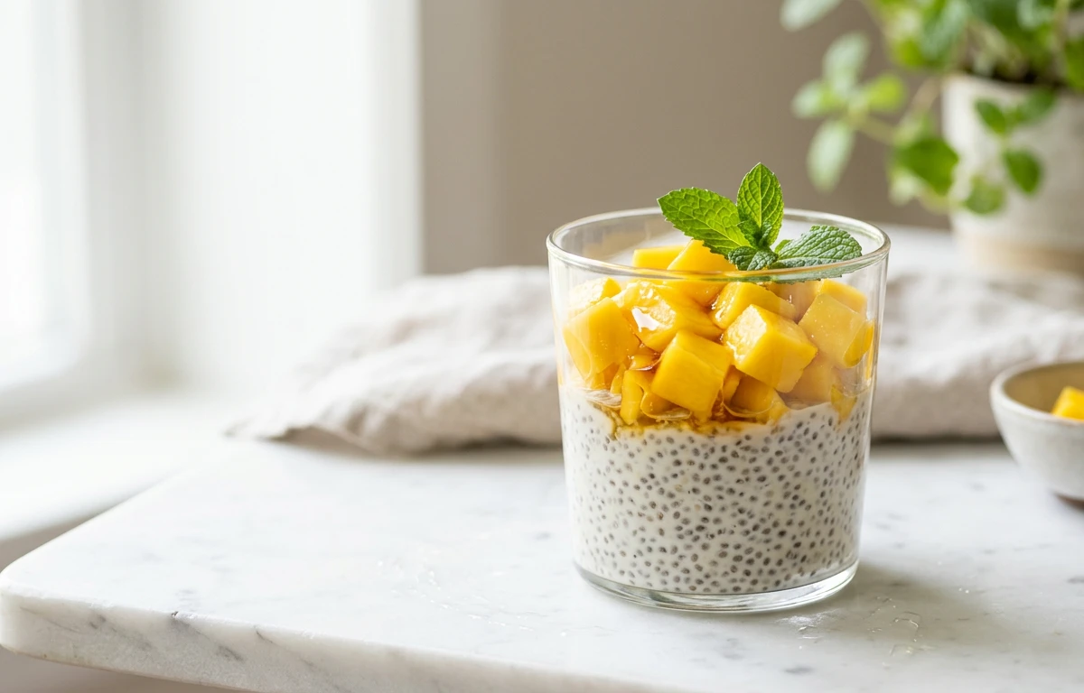 Simple Mango Chia Pudding