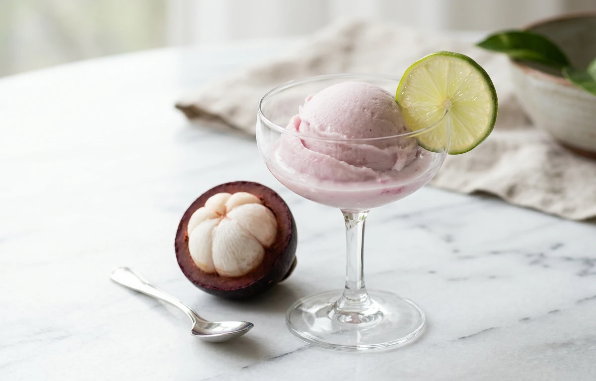 Simple Mangosteen Sorbet