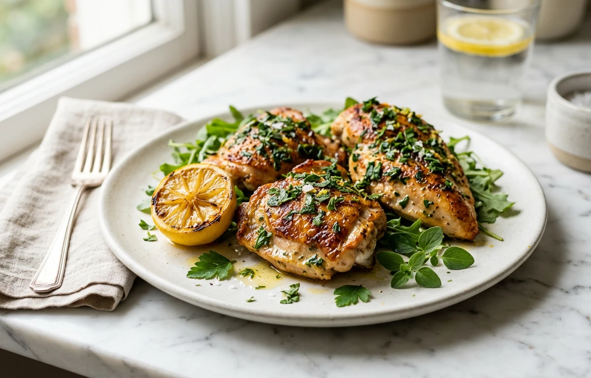 Simple Marjoram & Lemon Chicken
