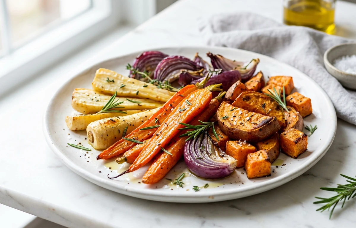 Simple Olive Oil Roasted Vegetables
