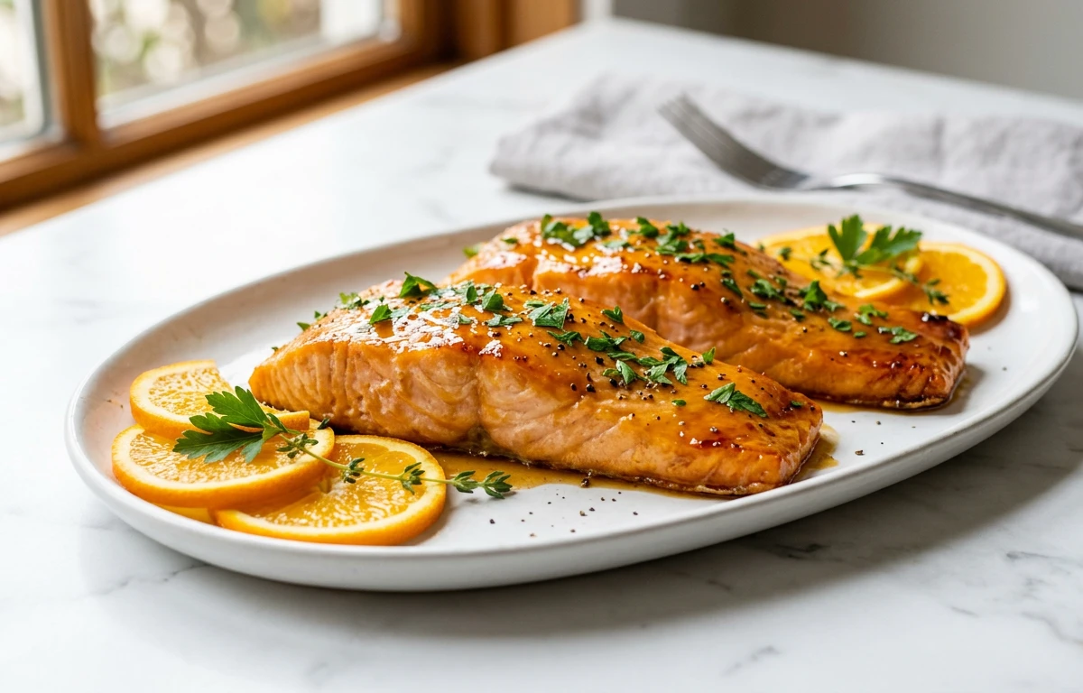 Simple Orange-Glazed Salmon