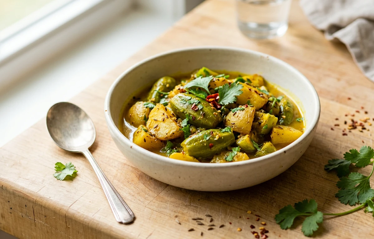 Simple Parwal Aloo Sabzi