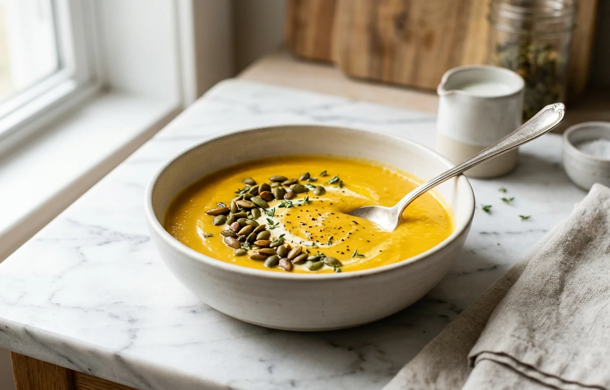 Simple Pumpkin Ginger Soup