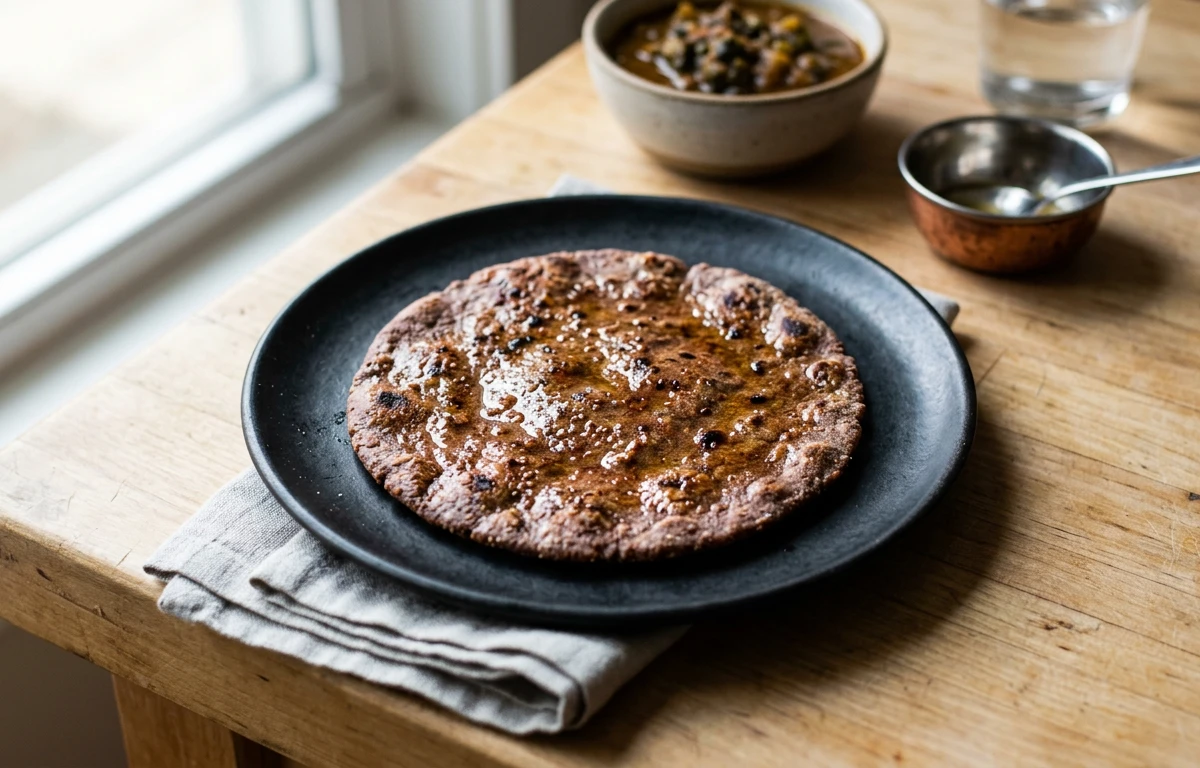 Simple Ragi Roti (Flatbread)