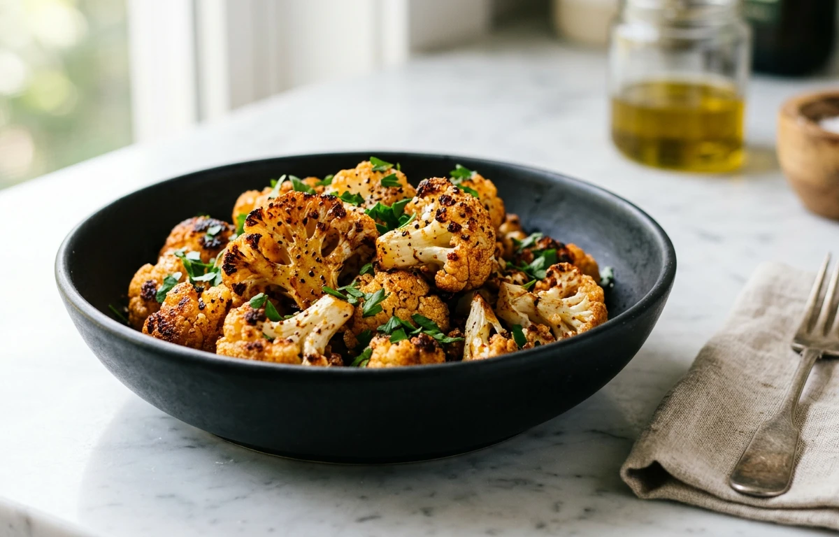Simple Roasted Paprika Cauliflower