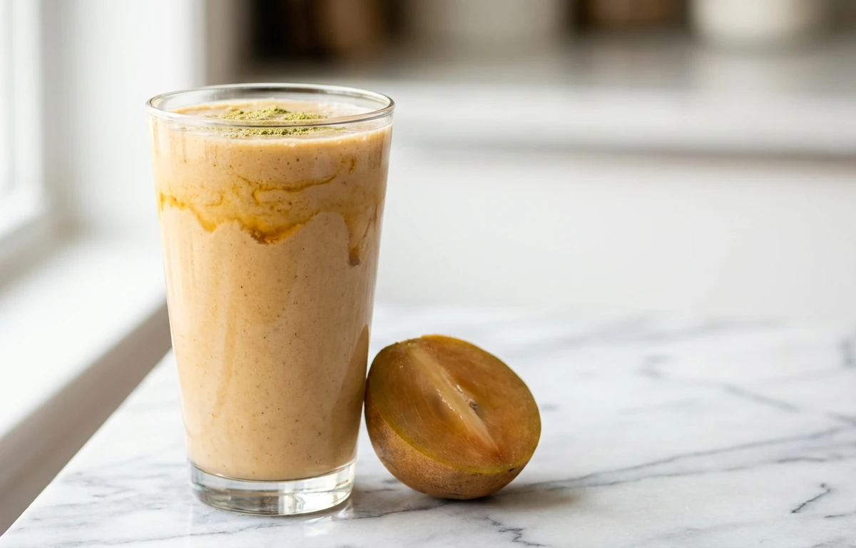 Simple Sapodilla (Chikoo) Shake