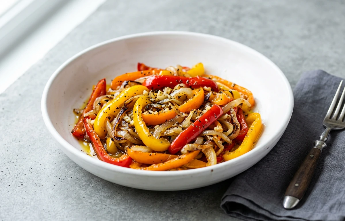 Simple Sautéed Peppers & Onions