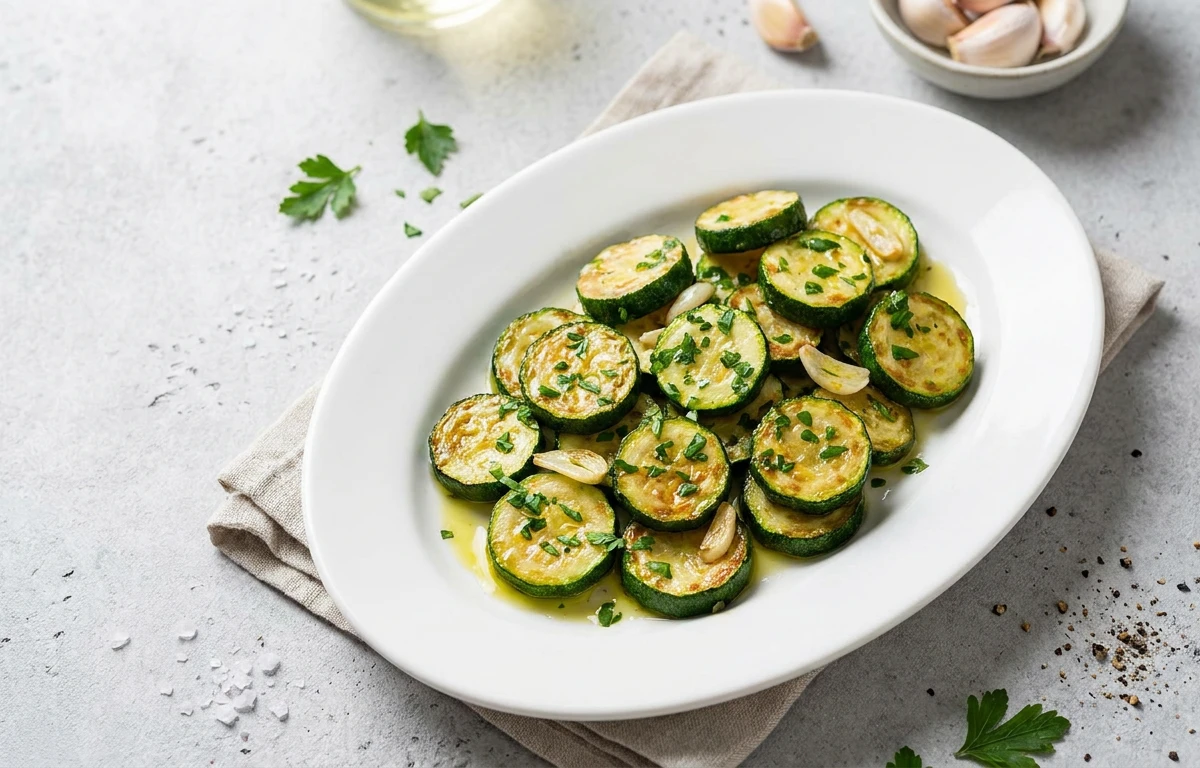 Simple Sautéed Zucchini with Garlic