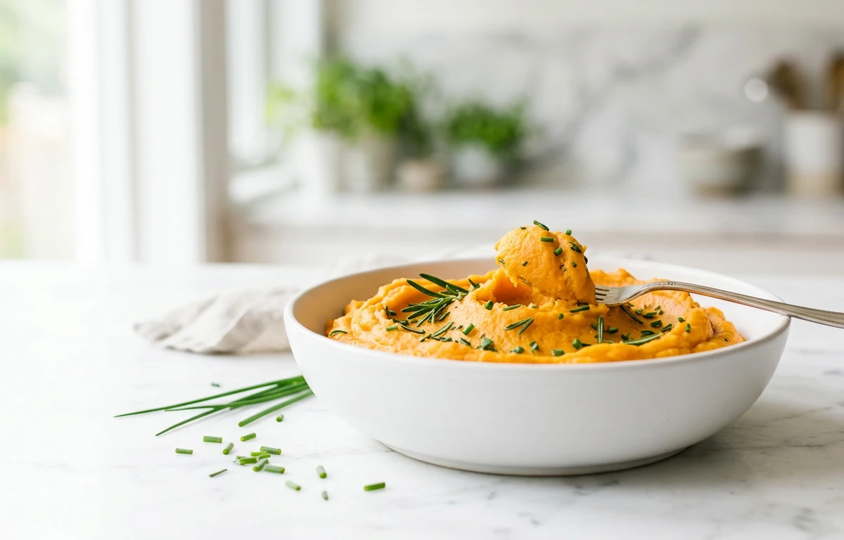 Simple Savory Mashed Sweet Potato