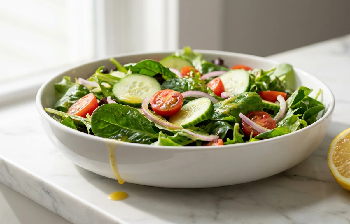 Simple Side Salad with Lemon Vinaigrette