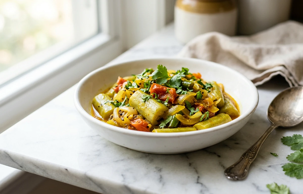 Simple Snake Gourd Sabzi