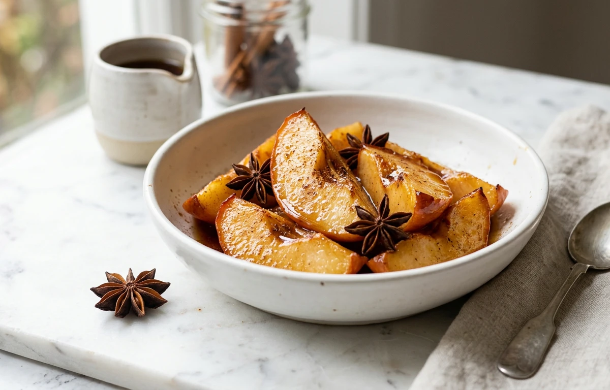 Simple Spiced Baked Quince