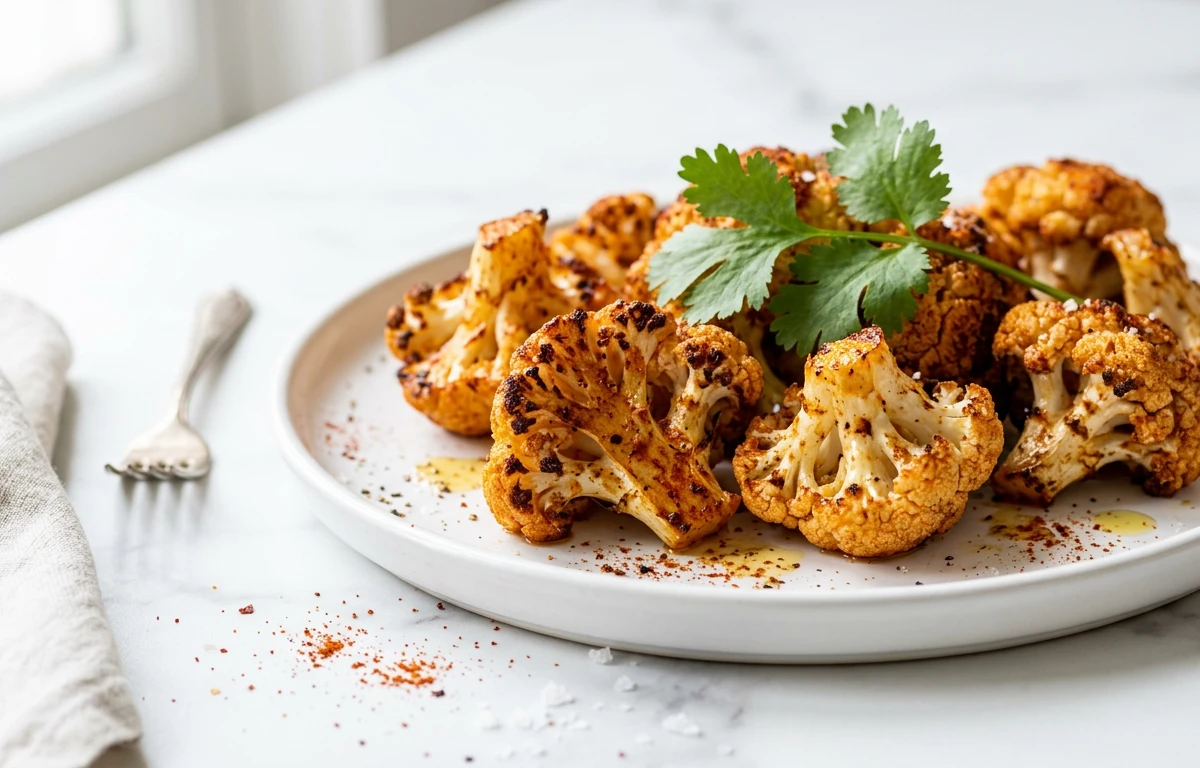 Simple Spiced Roasted Cauliflower