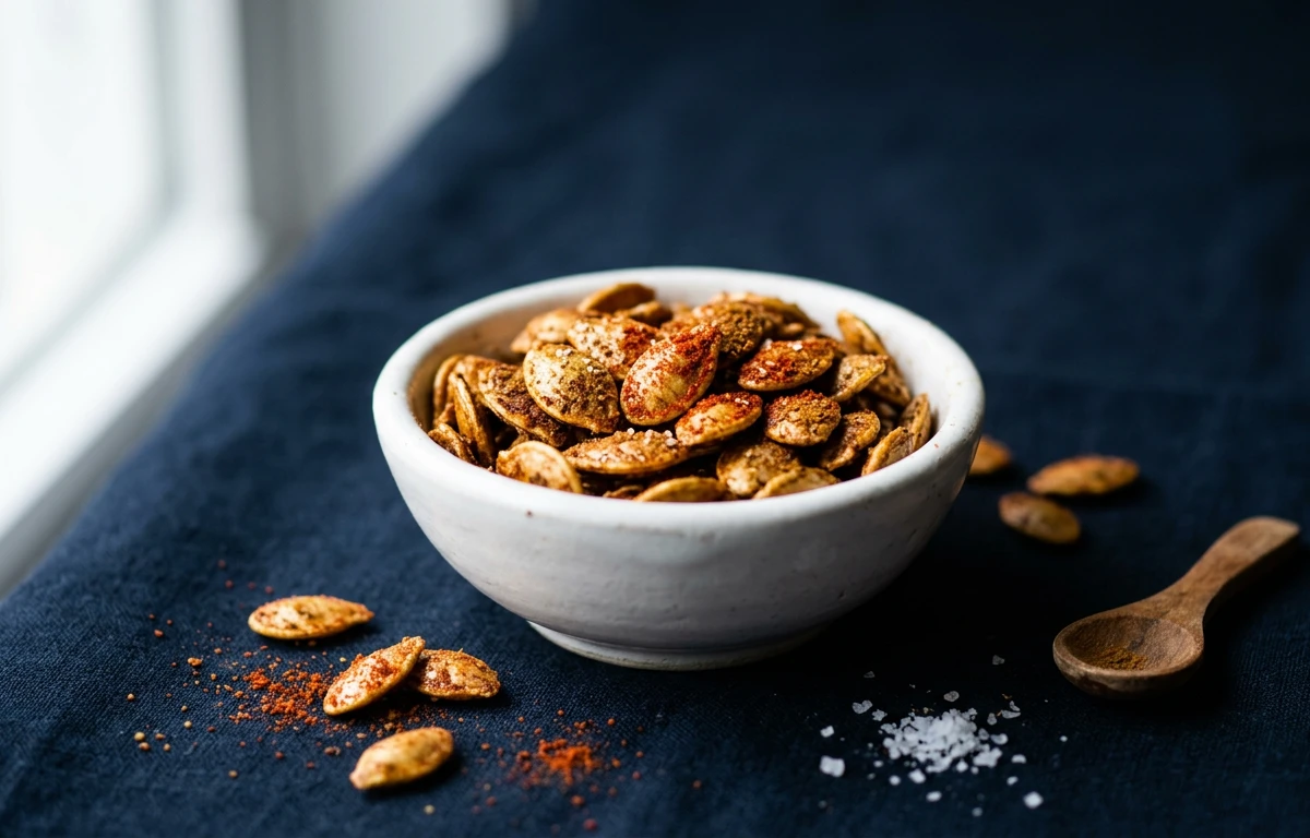 Simple Spiced Roasted Pumpkin Seeds