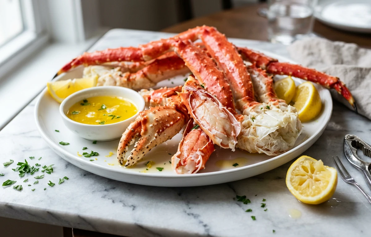 Simple Steamed Crab Legs