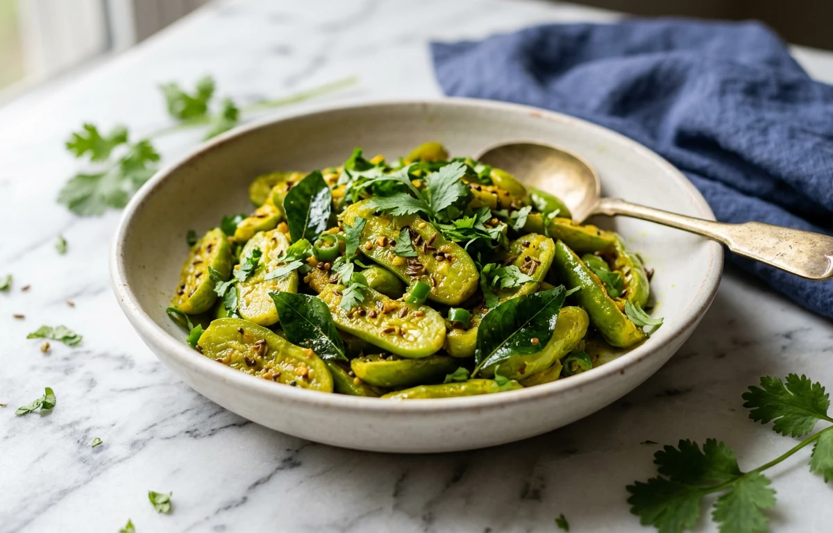 Simple Tindora Sabzi (Dry Curry)