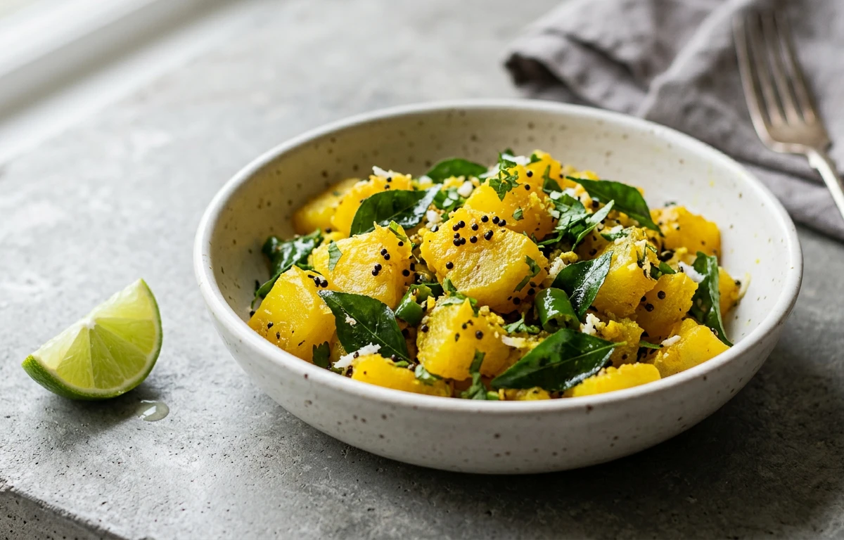 Simple Turmeric Stir-Fried Ash Gourd