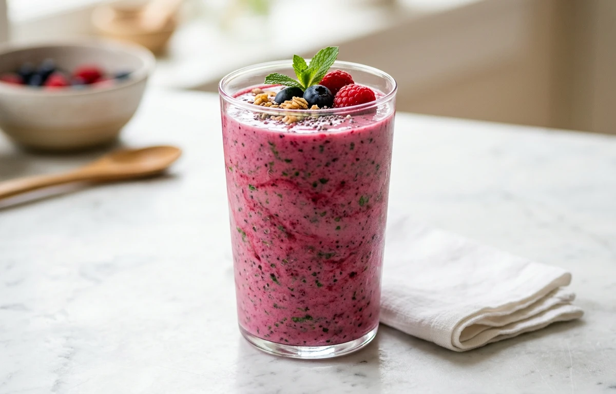 Simple Vanilla Berry Smoothie