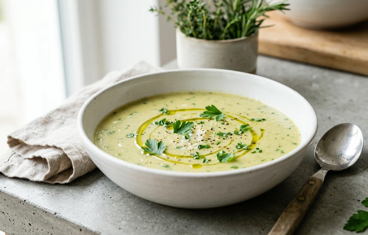 Simple White Pea & Herb Soup