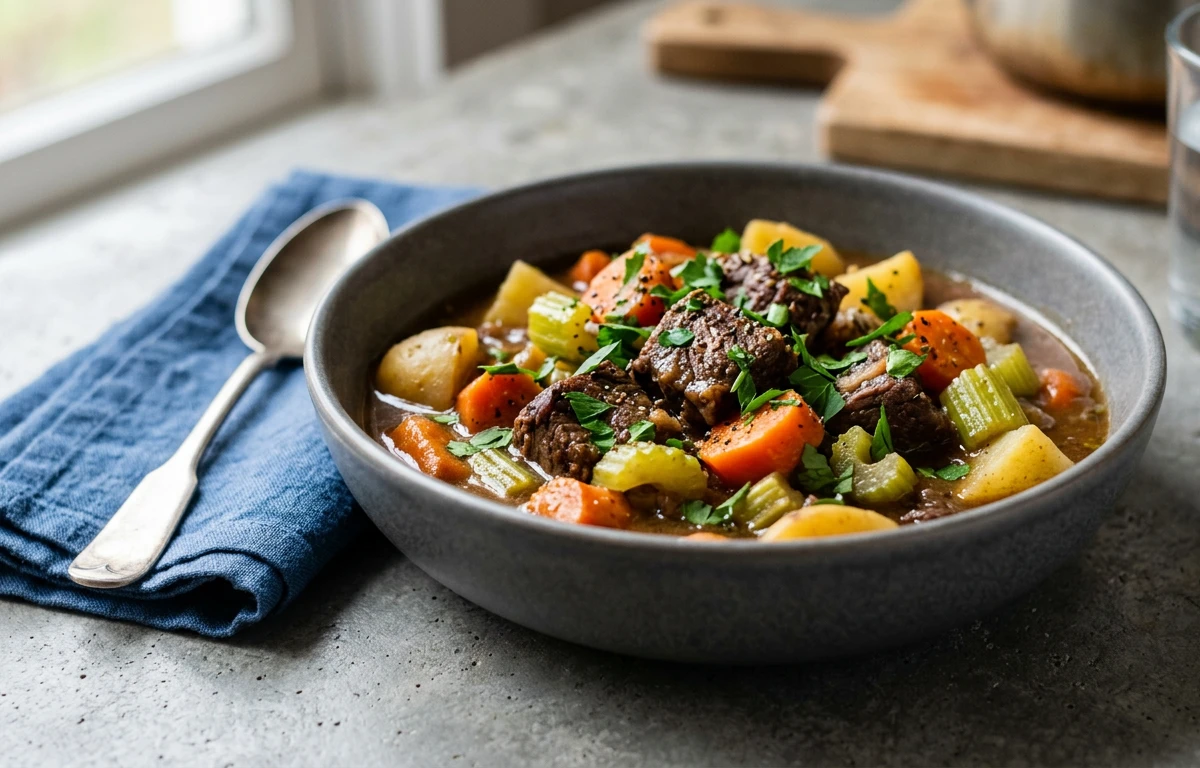 Slow-Cooker Beef & Vegetable Stew