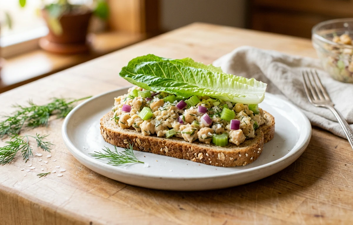 Smashed Chickpea Salad Sandwich
