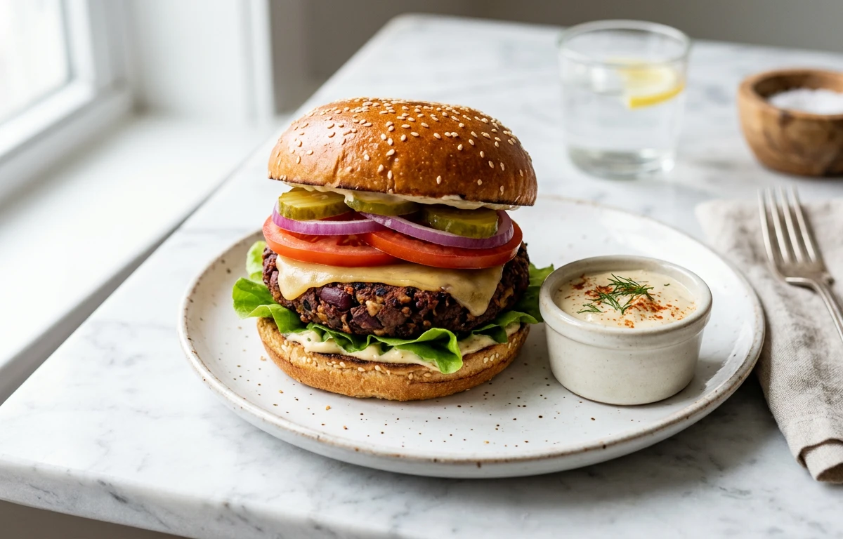 Smoky Kidney Bean Burgers