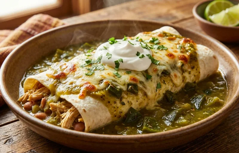 Smothered Green Chile Burrito