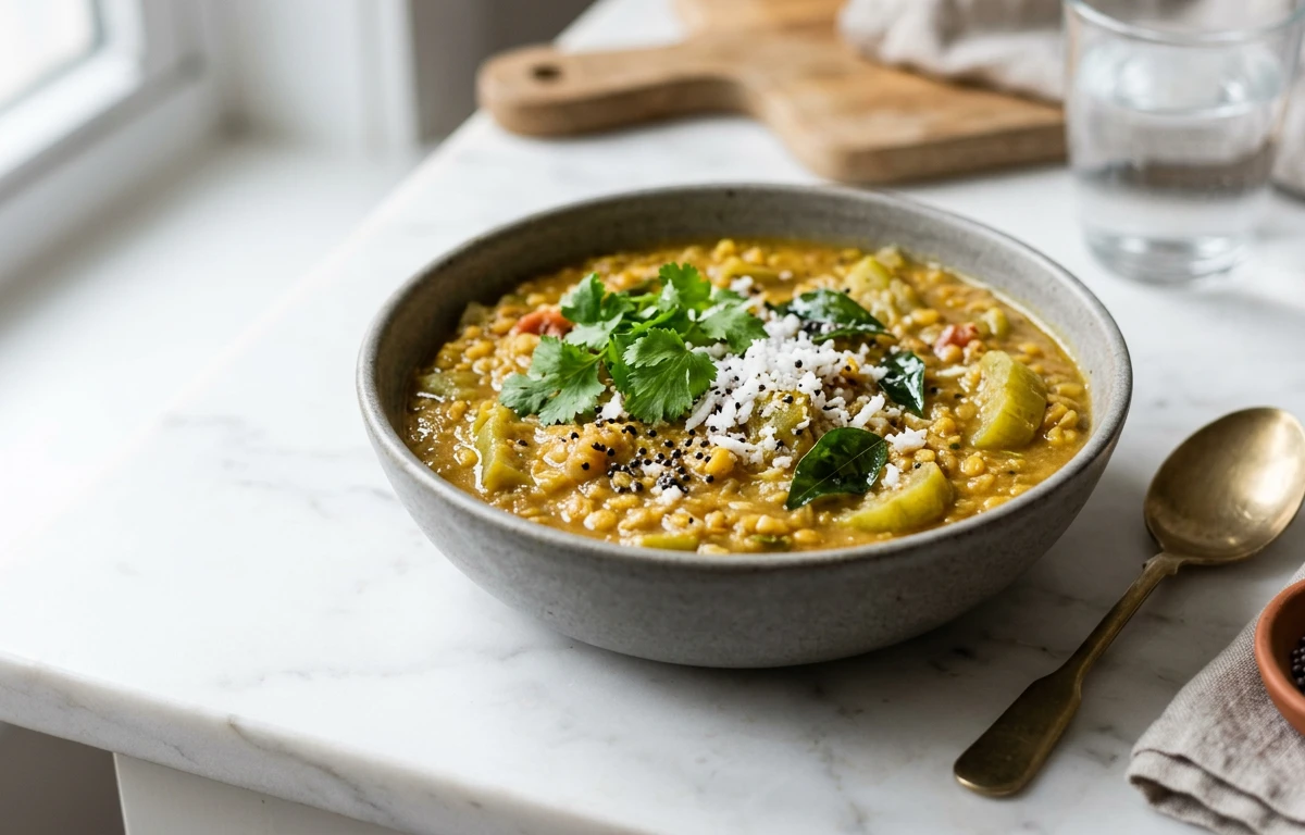 Snake Gourd & Lentil Curry (Kootu)