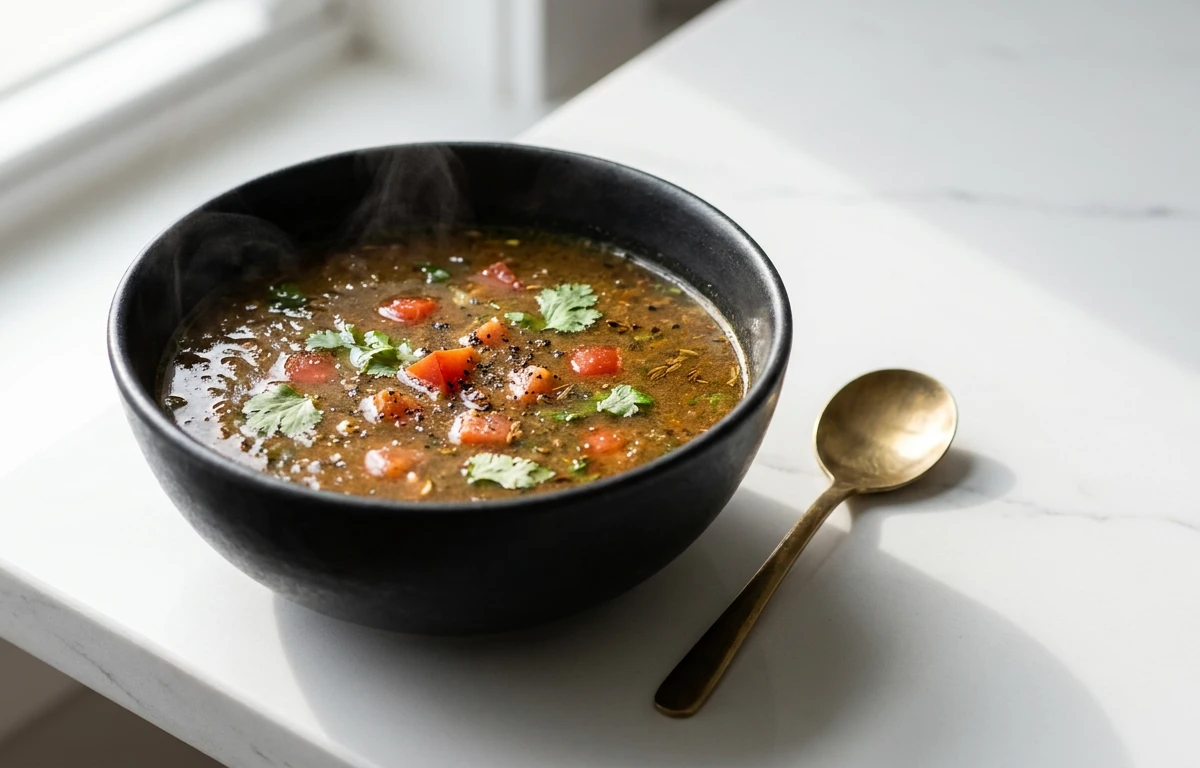 South Indian Horse Gram Soup (Kollu Rasam)