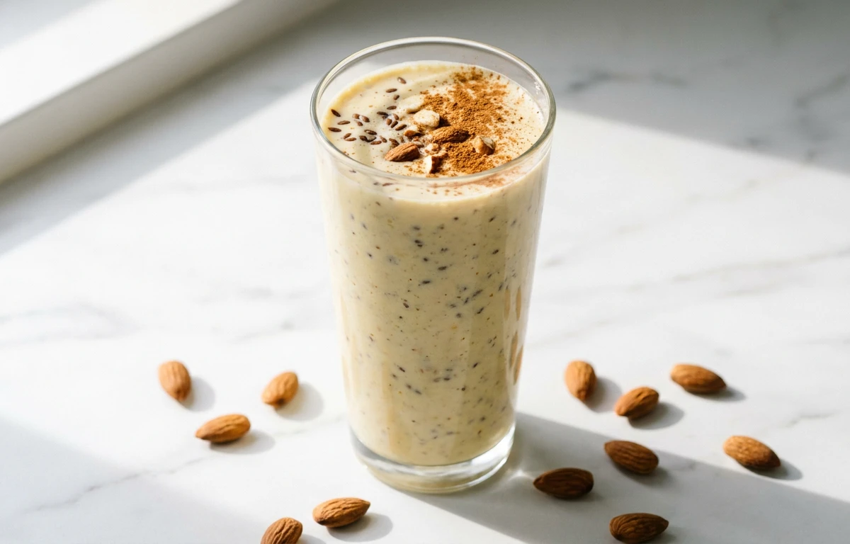 Soy Milk Banana Almond Smoothie