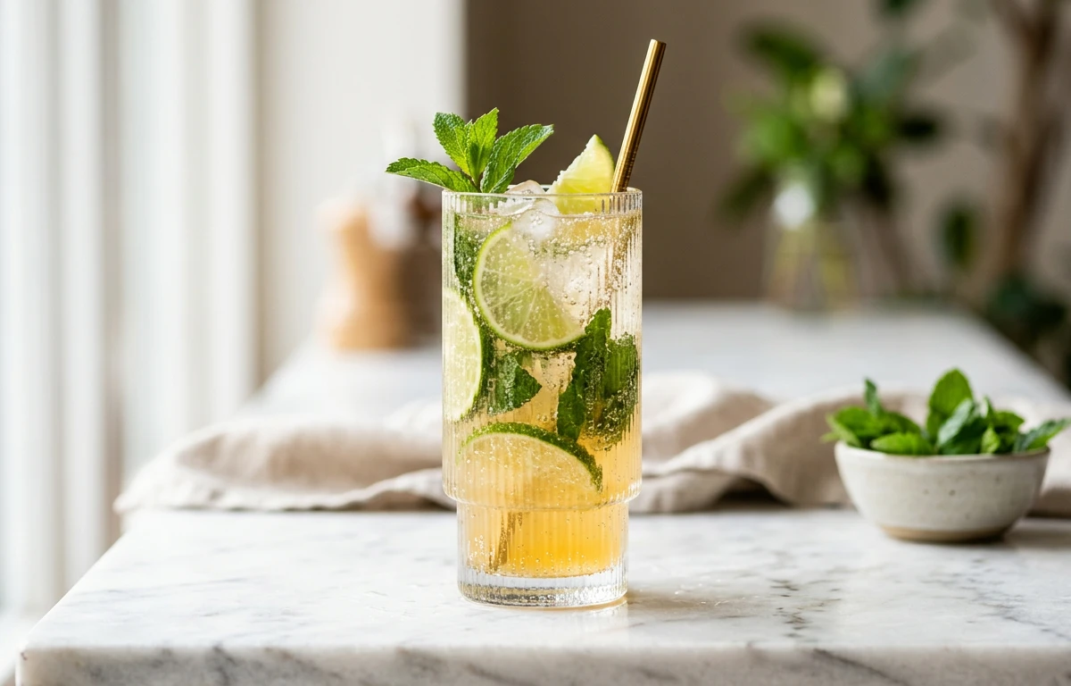 Sparkling Orange & Mint Refresher