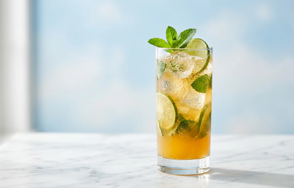 Sparkling Passion Fruit & Mint Refresher