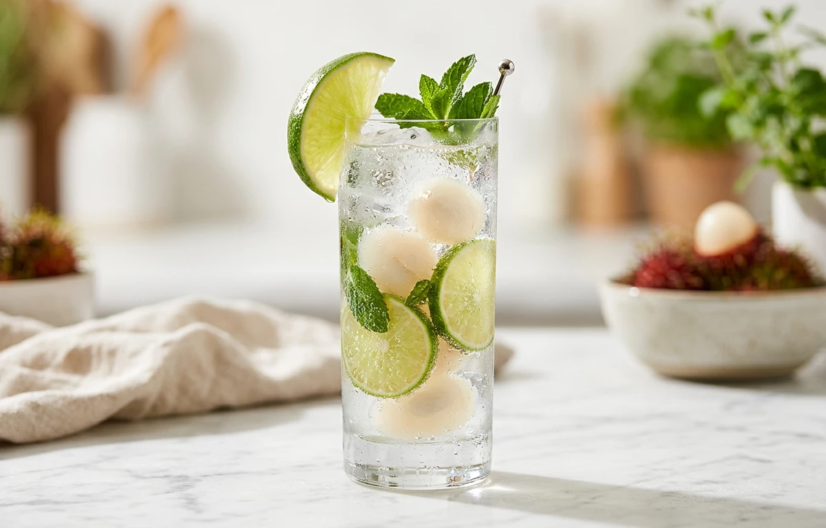 Sparkling Rambutan & Lime Refresher